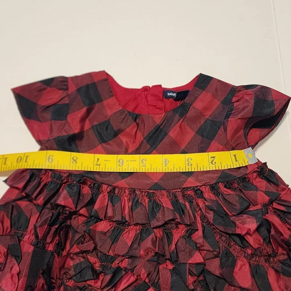 New Baby Gap holiday dress with bloomers sz 6-12 m red plaid Christmas